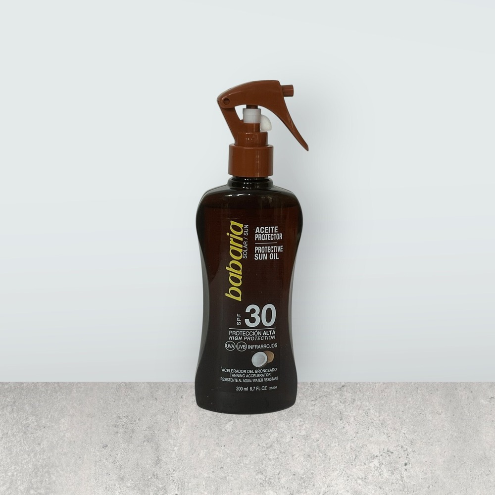 Babaria Protective Sun Oil SPF 30 UVA UVB Tanning Accelerator 6.7 fl oz